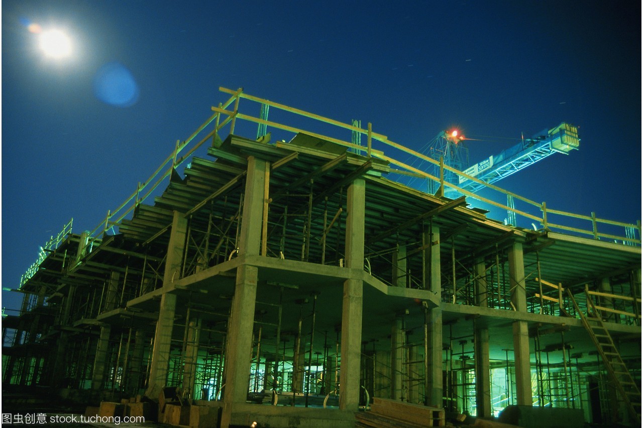 夜間建筑施工