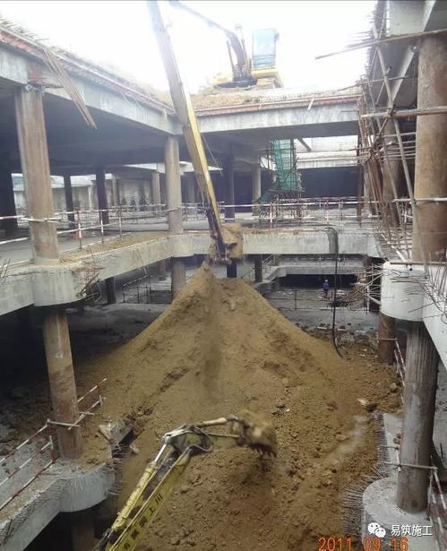 超高層建筑22米深基坑逆作法施工現(xiàn)場(chǎng),看基礎(chǔ)如何倒過(guò)來(lái)施工